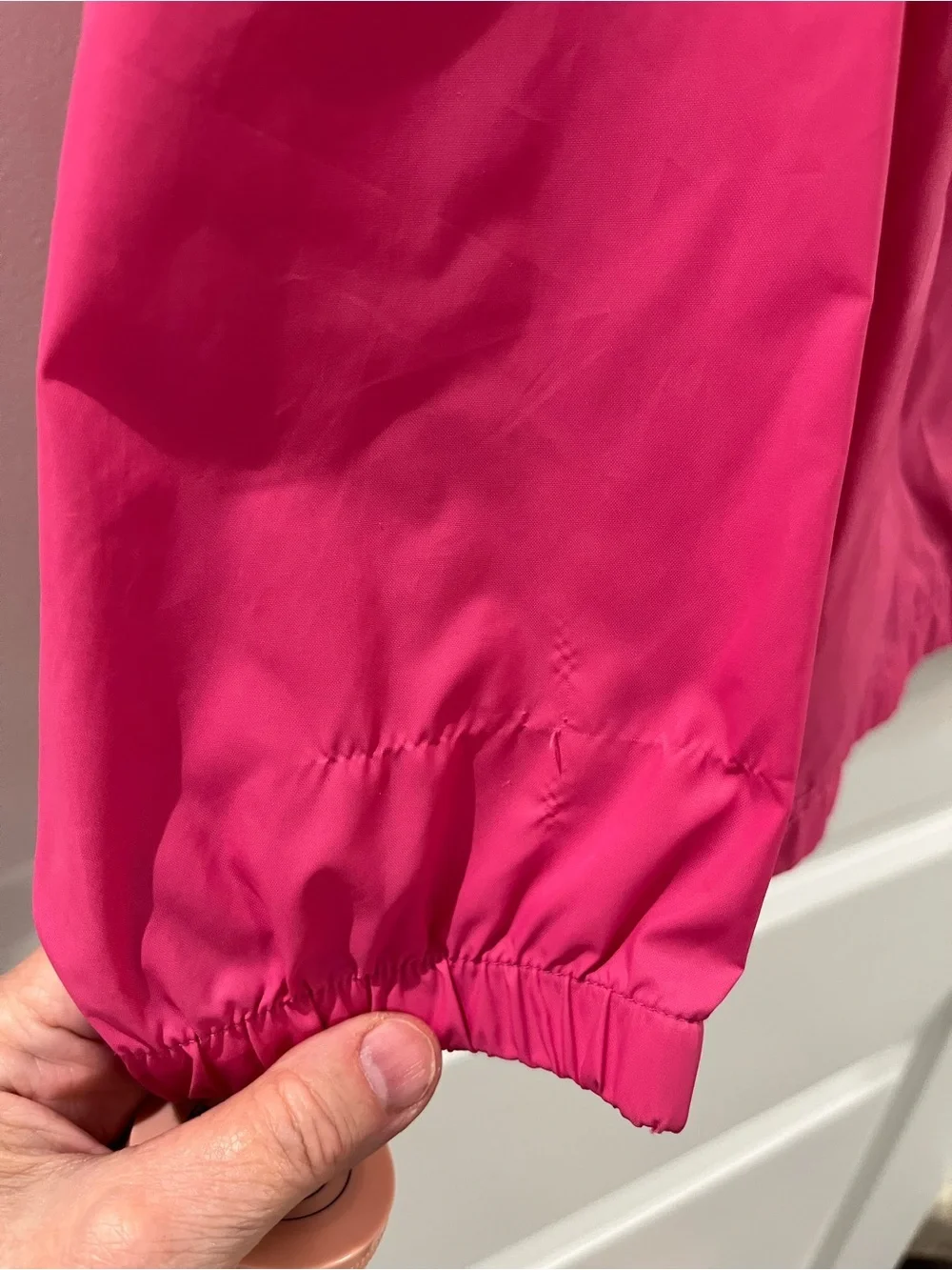 Columbia Girls' Large size Lightweight Pink Hooded Rain Jacket
